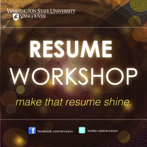 Resume Workshops are hosted by the SRC